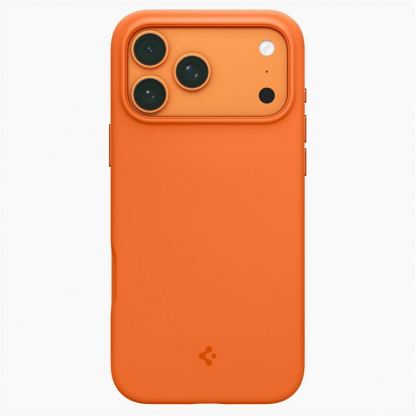 Силиконов (TPU) калъф с MagSafe за iPhone 17 Pro - Spigen Silicone Fit MagSafe Case (оранжев) 2