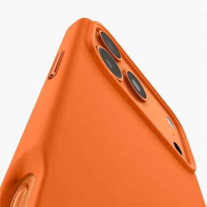 Силиконов (TPU) калъф с MagSafe за iPhone 17 Pro - Spigen Silicone Fit MagSafe Case (оранжев) 7