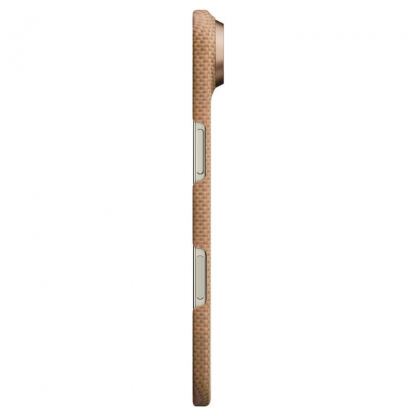 Кевларен кейс с MagSafe за iPhone 17 Air - Pitaka Glints of Gold Edge Ultra Slim Aramid Fiber Case 4