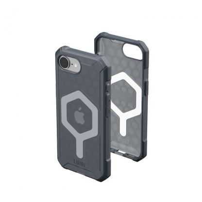 Удароустойчив силиконов калъф с MagSafe за iPhone 17e, iPhone 16e - UAG Essential Armor Magsafe Case (сив) 15