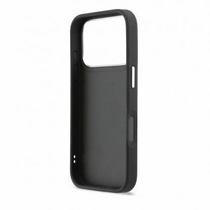 Дизайнерски кожен кейс с отделение за карти за iPhone 17 Pro - Karl Lagerfeld PU Karl and Choupette Print And Card Slot Case (черен) 7