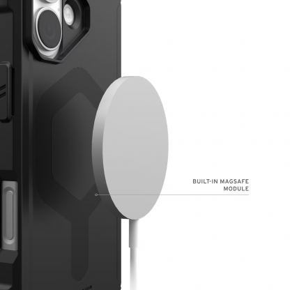 Удароустойчив силиконов калъф с MagSafe за iPhone 17 - UAG Essential Armor MagSafe Case (черен) 5