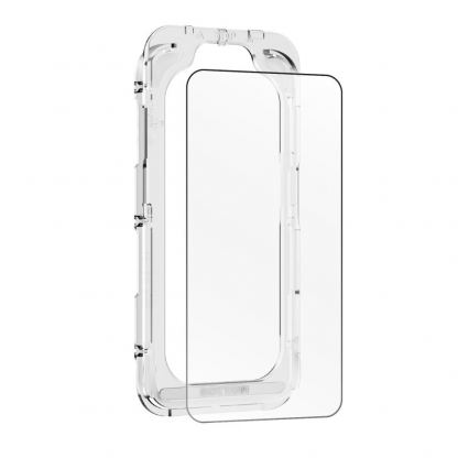 Калено стъклено защитно покритие за дисплея на iPhone 16 Pro, iPhone 17, iPhone 17 Pro - Mobile Origin EasyGlass Full Cover Tempered Glass With Applicator (черен-прозрачен) 2