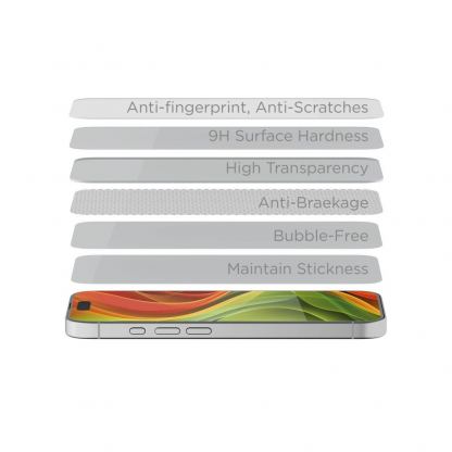 2 броя калени стъклени защитни покрития за дисплея на iPhone 17 Pro Max, iPhone 16 Pro Max - Mobile Origin EasyGlass Full Cover Tempered Glass Pack With Applicator (черен-прозрачен) 8