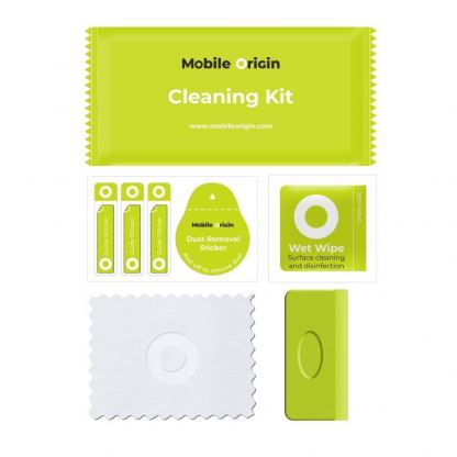 Калено стъклено защитно покритие за дисплея на iPhone 17e, iPhone 16e, iPhone 14, iPhone 13, iPhone 13 Pro - Mobile Origin EasyGlass Full Cover Tempered Glass With Applicator (черен-прозрачен) 4