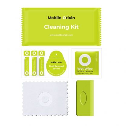 2 броя калени стъклени защитни покрития за дисплея на iPhone 17e, iPhone 16e, iPhone 14, iPhone 13, iPhone 13 Pro - Mobile Origin EasyGlass Full Cover Tempered Glass Pack With Applicator (черен-прозрачен) 4