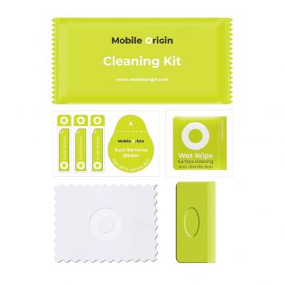 Калено стъклено защитно покритие с определен ъгъл на виждане за дисплея на iPhone 17e, iPhone 16e, iPhone 14, iPhone 13, iPhone 13 Pro - Mobile Origin EasyGlass Privacy Full Cover Tempered Glass With Applicator 4