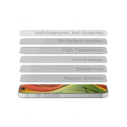 Калено стъклено защитно покритие с определен ъгъл на виждане за дисплея на iPhone 17 Pro Max, iPhone 16 Pro Max - Mobile Origin EasyGlass Privacy Full Cover Tempered Glass With Applicator 8