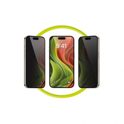 Калено стъклено защитно покритие с определен ъгъл на виждане за дисплея на iPhone 17 Pro Max, iPhone 16 Pro Max - Mobile Origin EasyGlass Privacy Full Cover Tempered Glass With Applicator 10