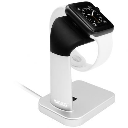 Macally Apple Watch Stand - луксозна алуминиева поставка за Apple Watch (сребриста) 2