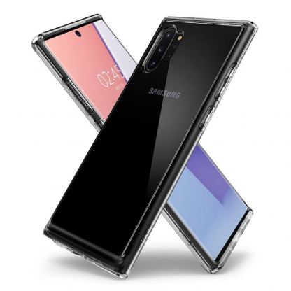 Spigen Crytal Hybrid Case - хибриден кейс с висока степен на защита за Samsung Galaxy Note 10 Plus (прозрачен) 2