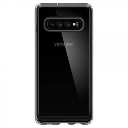Spigen Crytal Hybrid Case - хибриден кейс с висока степен на защита за Samsung Galaxy S10 (прозрачен) 3