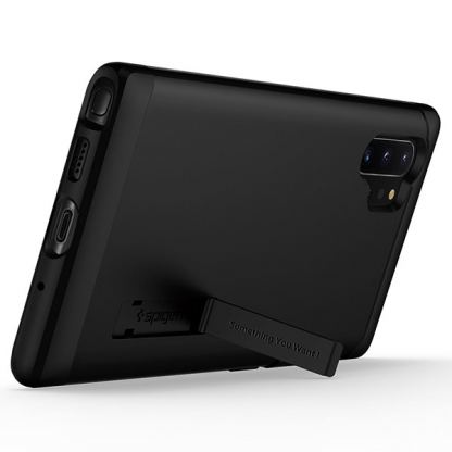 Spigen Slim Armor Case - хибриден кейс с най-висока степен на защита за Samsung Galaxy Note 10 Plus (черен) 6