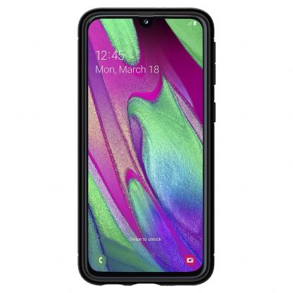 Spigen Rugged Armor Case - тънък качествен слииконов (TPU) калъф за Samsung Galaxy A40 (черен) 4