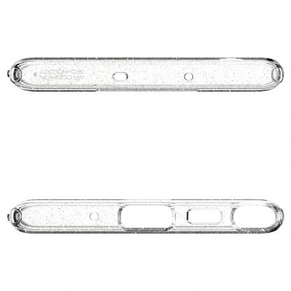 Spigen Liquid Crystal Glitter Case - тънък качествен силиконов (TPU) калъф за Samsung Galaxy Note 10 (прозрачен)  8