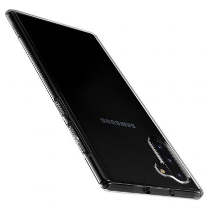 Spigen Liquid Crystal Case - тънък качествен силиконов (TPU) калъф за Samsung Galaxy Note 10 (прозрачен)  5