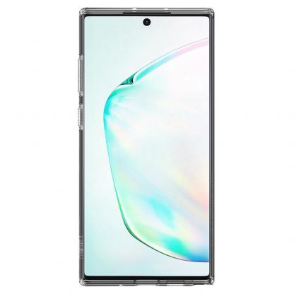 Spigen Liquid Crystal Case - тънък качествен силиконов (TPU) калъф за Samsung Galaxy Note 10 Plus (прозрачен)  2