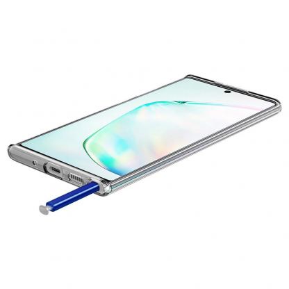 Spigen Liquid Crystal Case - тънък качествен силиконов (TPU) калъф за Samsung Galaxy Note 10 Plus (прозрачен)  7