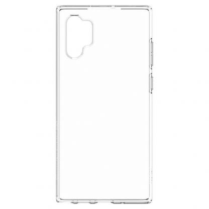 Spigen Liquid Crystal Case - тънък качествен силиконов (TPU) калъф за Samsung Galaxy Note 10 Plus (прозрачен)  8