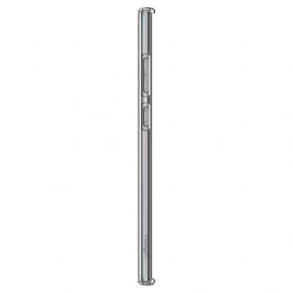 Spigen Liquid Crystal Case - тънък качествен силиконов (TPU) калъф за Samsung Galaxy Note 10 Plus (прозрачен)  9