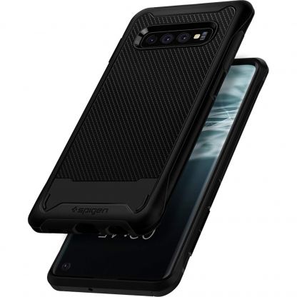 Spigen Hybrid NX Case - хибриден кейс с висока степен на защита за Samsung Galaxy S10 (тъмносив) 4