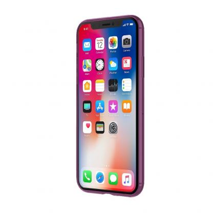Incipio NGP Pure Case - удароустойчив силиконов (TPU) калъф за iPhone XS, iPhone X (лилав) 3