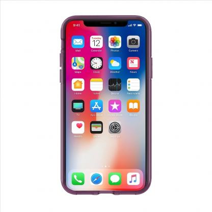 Incipio NGP Pure Case - удароустойчив силиконов (TPU) калъф за iPhone XS, iPhone X (лилав) 5