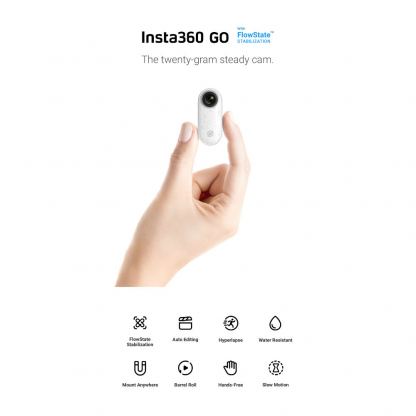 Insta360 GO - компактна екшън камера за заснемане на любимите ви моменти (бял) 8