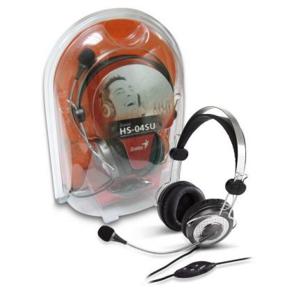 Слушалки с микрофон GENIUS HS-04SU сребристи 2