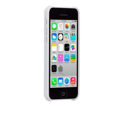 CaseMate Barely There - поликарбонатов кейс за iPhone 5C (бял) 3
