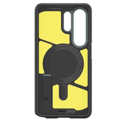 Хибриден кейс с най-висока степен на защита с MagSafe за Samsung Galaxy S26 Ultra - Spigen Tough Armor MagSafe Case (тъмнозлен) 4