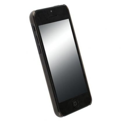 Krusell FrostCover - поликарбонатов кейс за iPhone 5C (черен-прозрачен) 2