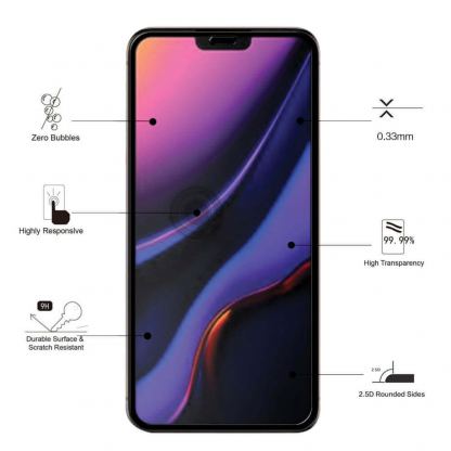 9D Glass Full Glass  - стъклен протектор за цялото стъкло с лепило по целия екран за iPhone 13 / 13 Pro (черен-прозрачен) 4