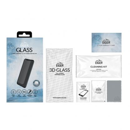 Eiger Tempered Glass Protector 2.5D - калено стъклено защитно покритие за дисплея на iPhone 11 Pro Max (прозрачен) 2