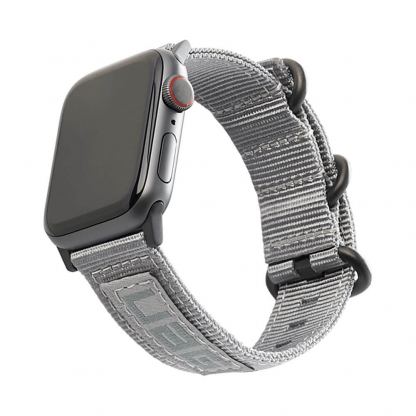 Urban Armor Gear Active Nato Strap - изключително здрава текстилна каишка за Apple Watch 38мм, 40мм (сив) 4