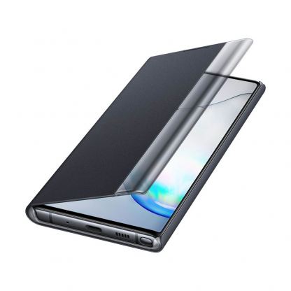 Samsung Clear View Cover EF-ZN970CB - оригинален кейс, през който виждате информация от дисплея за Samsung Galaxy Note 10 (черен) 4