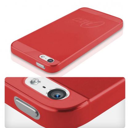 Itskins Zero.3 - ултра-тънък (0.30 мм) кейс за iPhone 5, iPhone 5S (червен) 2