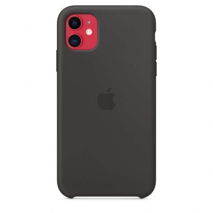 Apple Silicone Case КЛАС 1 - силиконов кейс за iPhone 11 (черен) 6