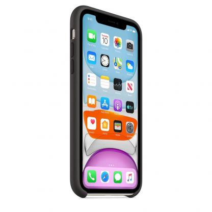 Apple Silicone Case КЛАС 1 - силиконов кейс за iPhone 11 (черен) 7