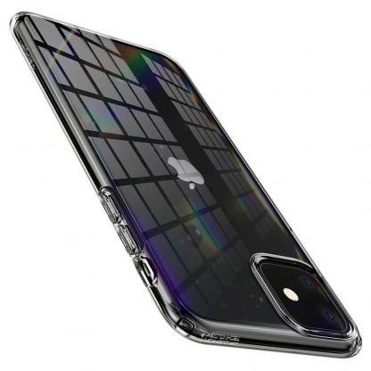 Spigen Liquid Crystal Case - тънък силиконов (TPU) калъф за iPhone 11 (прозрачен)  4
