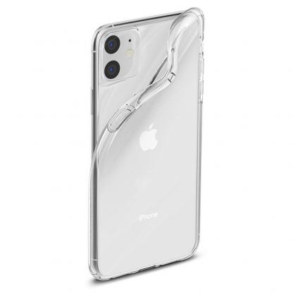 Spigen Liquid Crystal Case - тънък силиконов (TPU) калъф за iPhone 11 (прозрачен)  7