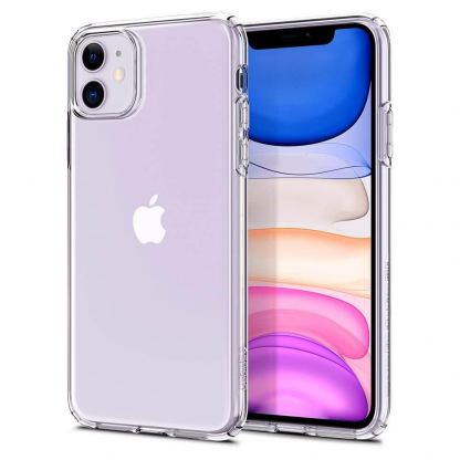 Spigen Liquid Crystal Case - тънък силиконов (TPU) калъф за iPhone 11 (прозрачен)  11
