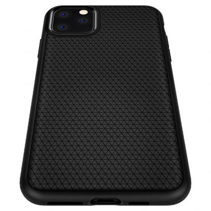 Spigen Liquid Air Case - тънък силиконов (TPU) калъф за iPhone 11 Pro (черен-мат)  6