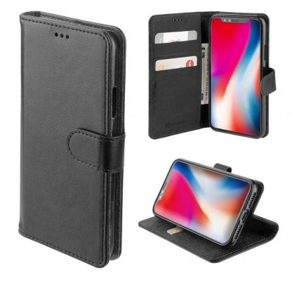 4smarts Premium Wallet Case URBAN - кожен калъф с поставка и отделение за кр. карта за iPhone 11 Pro Max (черен) 2