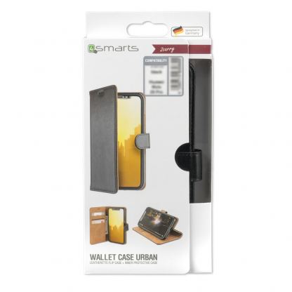 4smarts Premium Wallet Case URBAN - кожен калъф с поставка и отделение за кр. карта за iPhone 11 Pro Max (черен) 6