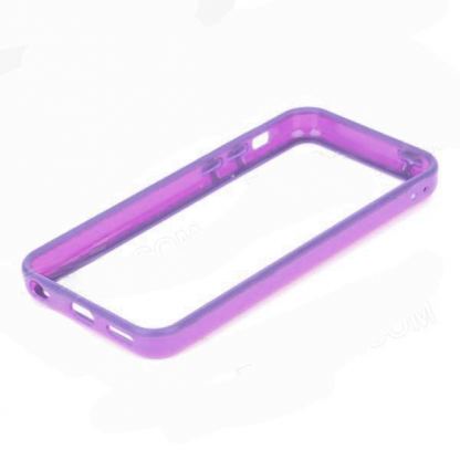 TPU Bumper Frame - силиконов бъмпер за iPhone 5C (лилав) 3