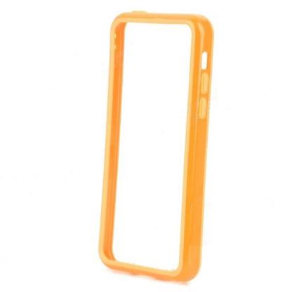 TPU Bumper Frame - силиконов бъмпер за iPhone 5C (оранжев) 2