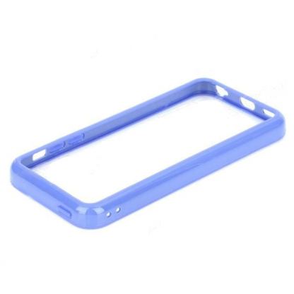 TPU Bumper Frame - силиконов бъмпер за iPhone 5C (тъмносин) 2