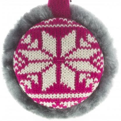 KitSound Earmuffs Fairislie - ушанки с вградени слушалки и микрофон за iPhone и мобилни устройства (розов) 2