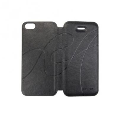 Kalaideng Flip Case Oscar 2 - кожен калъф тип портфейл за iPhone 5/5S (черен) 2